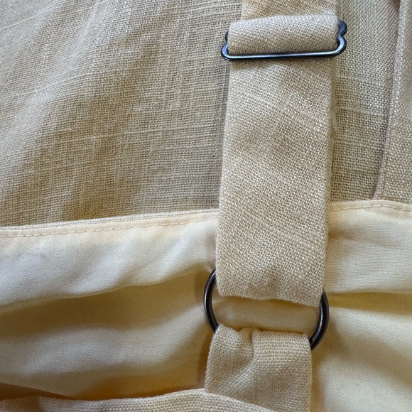 Express Linen-Blend Square Neck Sleeveless Romper NWT small retail $78 - Picture 6 of 9